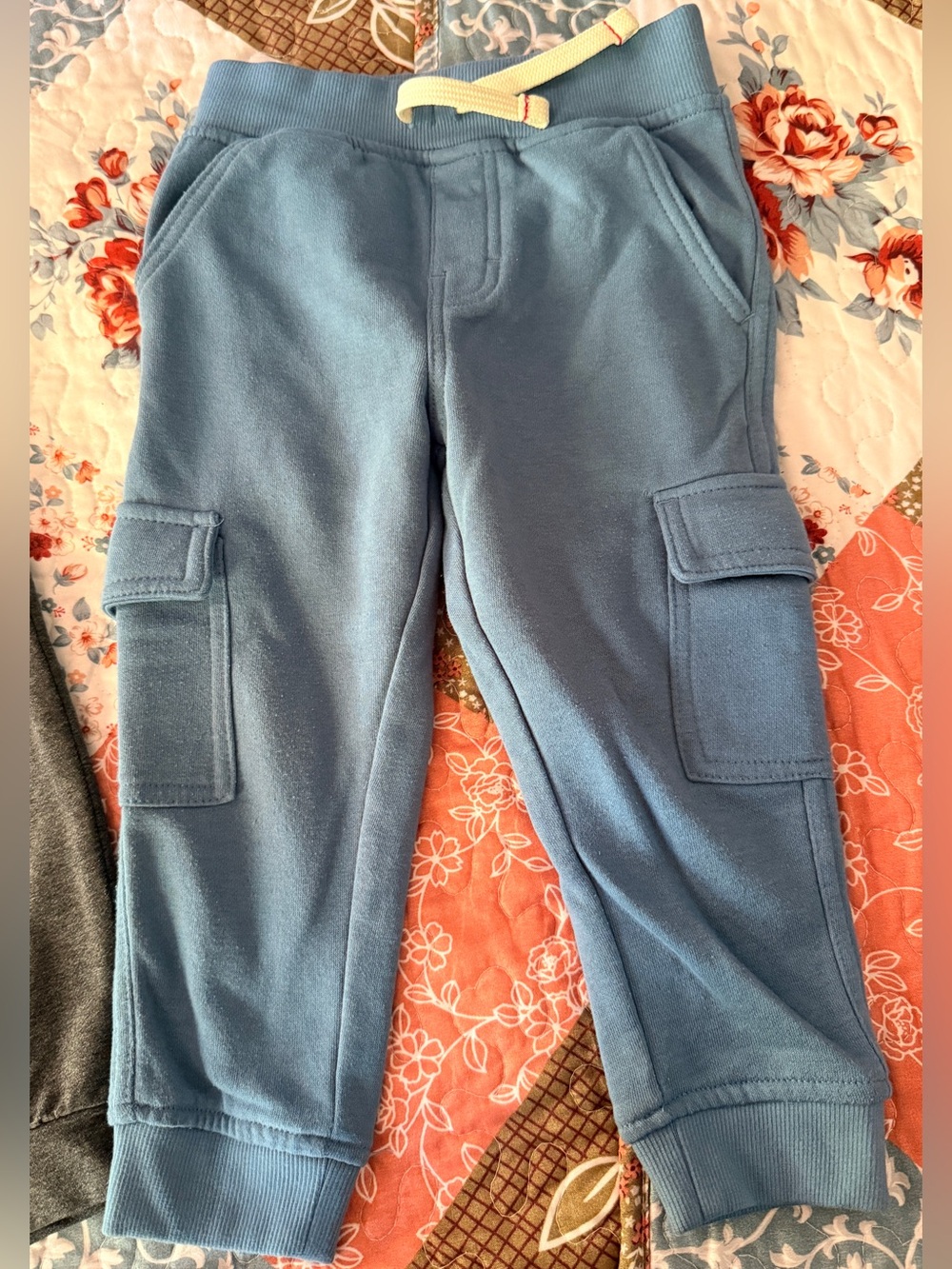Wrangler Toddler Boys Blue Cargo Jogger Sweatpants 3T